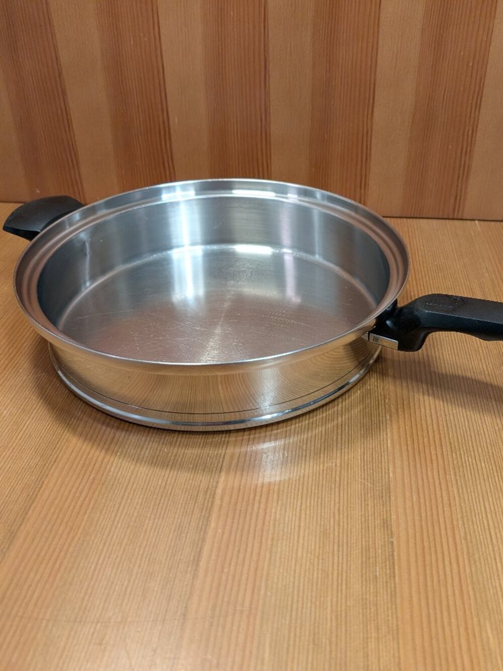 Vtg LIFETIME T304 CC Stainless Steel 11" Skillet Fry Pan USA - No Lid - VGUC